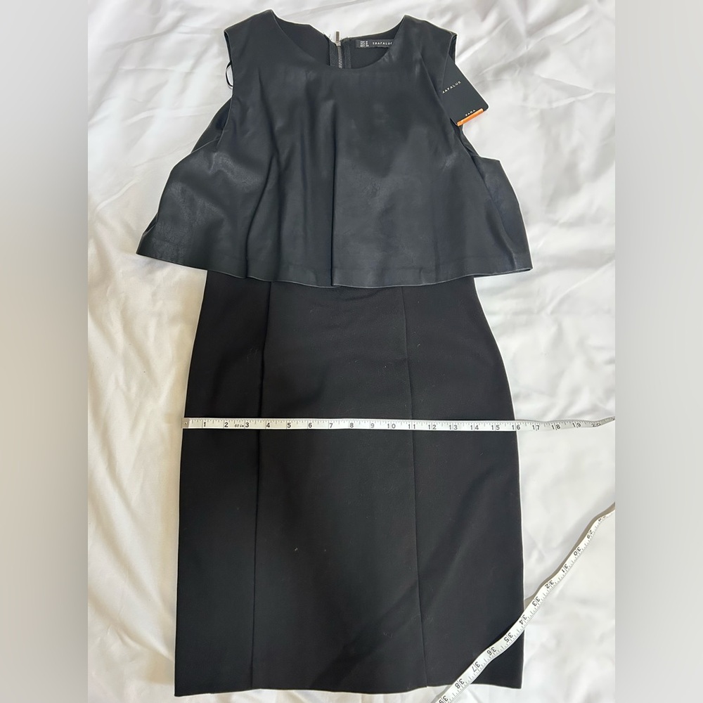 Zara Black Leather Dress